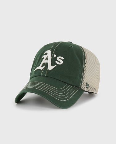 Шапка с козирка '47 Brand MLB Oakland Athletics Trawler CLEAN UP Trucker Cap Зелено | B-TRWLR18GWP-DGD, 0