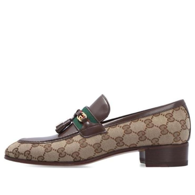 Кецове и обувки Gucci Gucci GG Tassel Loafer Кафяво | 675651-2HKJ0-9785