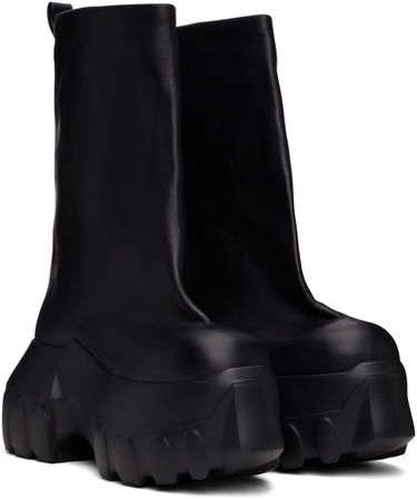 Облекло Rick Owens Rick Owens Hollywood Flared Mega Tractor Boots Черно | RU01E5864 LOO, 3