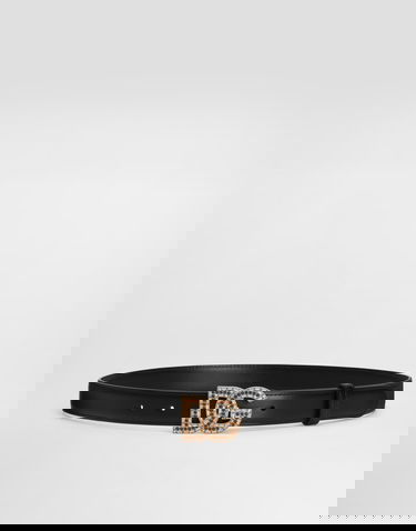 Колани Dolce & Gabbana Calfskin Belt With Dg Logo 65 Черно | BE1682AW57680999, 0