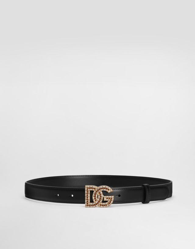 Calfskin Belt With Dg Logo 65