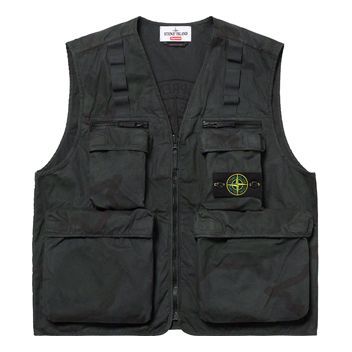Жилетка Supreme Supreme Stone Island Water Resistant Vest Черно | SUP-SS19-401