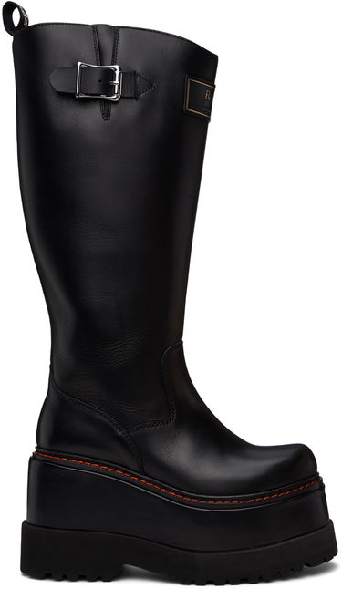 Облекло R13 R13 Engineer Platform Boots Черно | R13WS050-S001A, 0