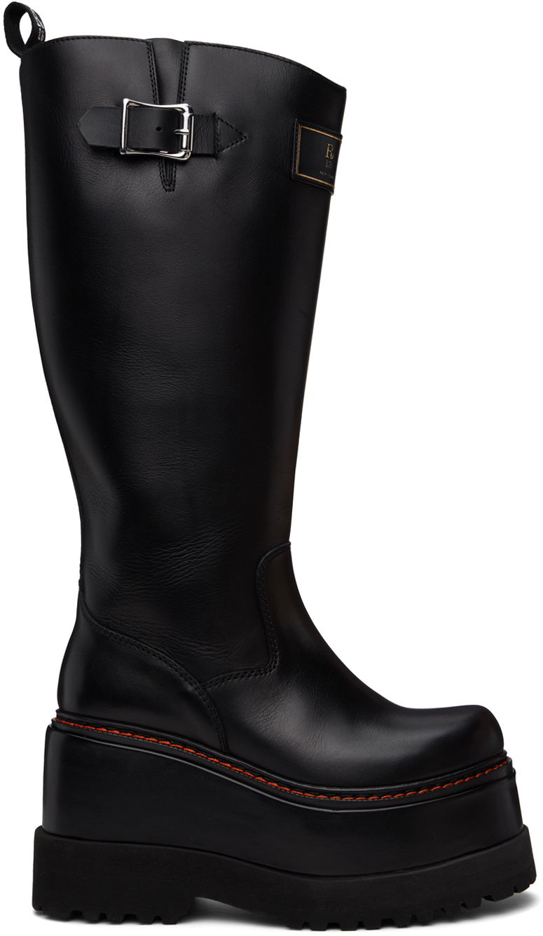 Облекло R13 R13 Engineer Platform Boots Черно | R13WS050-S001A
