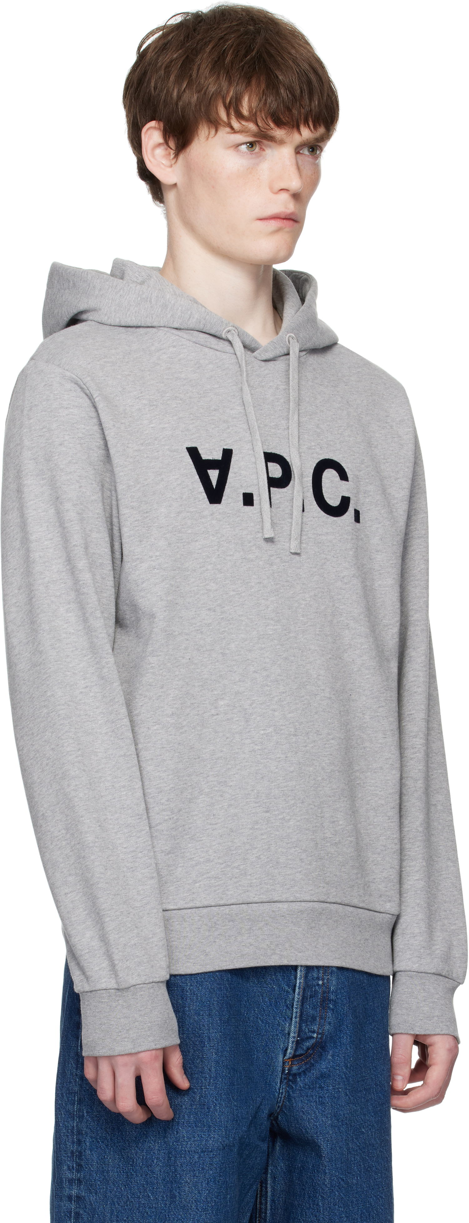 Суитчър A.P.C. Khaki Standard Grand 'V.P.C.' Hoodie Кафяво | COHBN-M27908, 1
