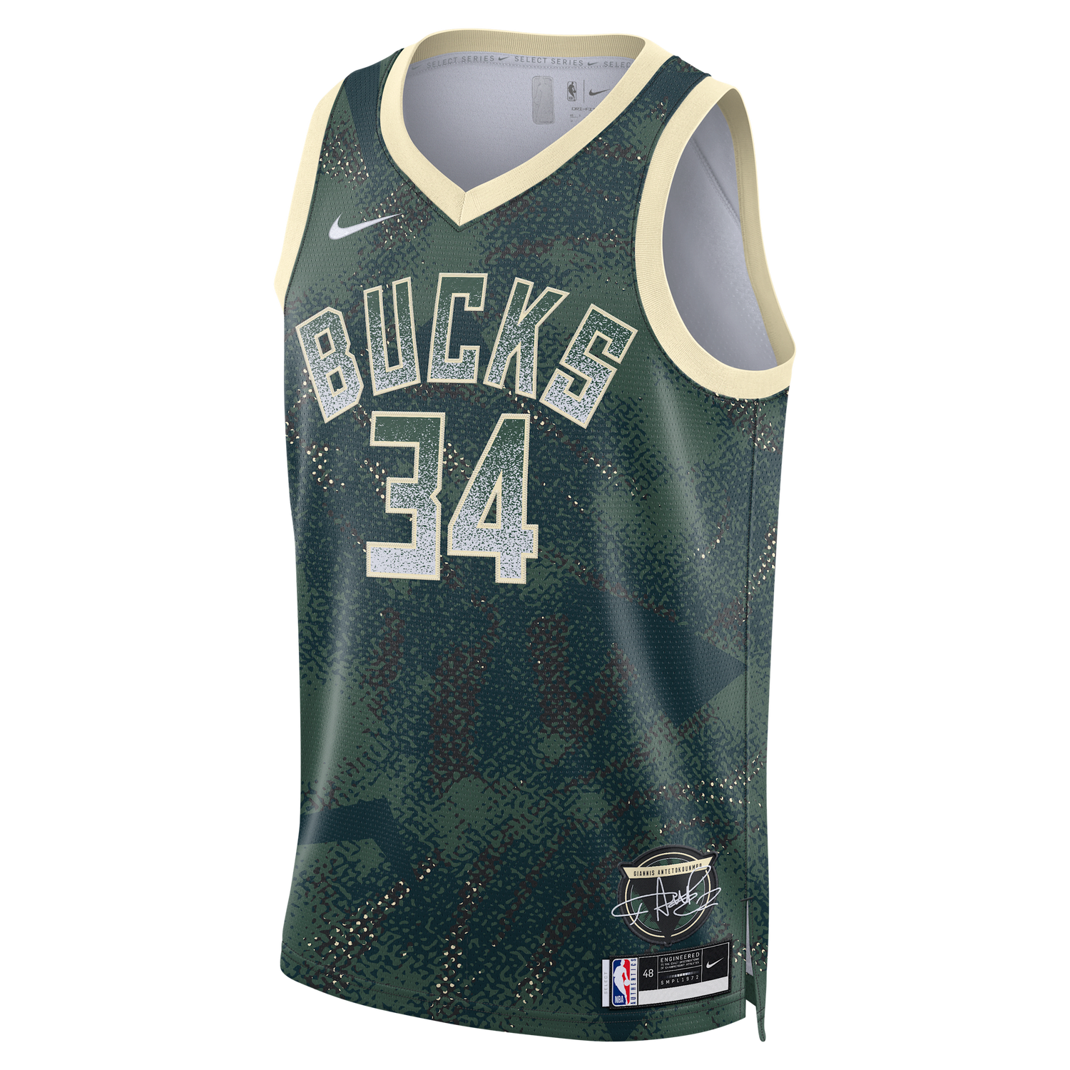 Фланелка Nike Swingman Jersey Giannis Antetokounmpo Bucks Select Series Зелено | HJ4065-323, 0