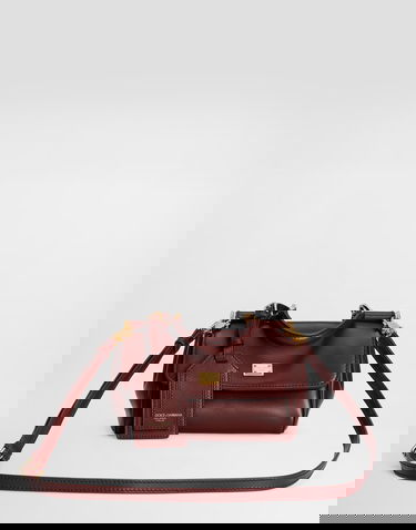 Дамска чанта Dolce & Gabbana My Sicily Leather Flap Bag Бургунди | BB7864B732180346, 0