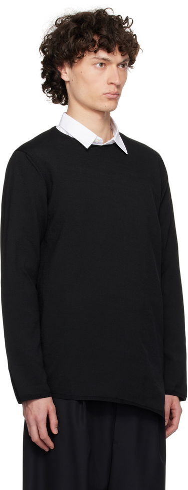 Пуловер Comme des Garçons Comme des Garçons Homme Plus Asymmetrical Sweatshirt Черно | PO-N007-S25, 1
