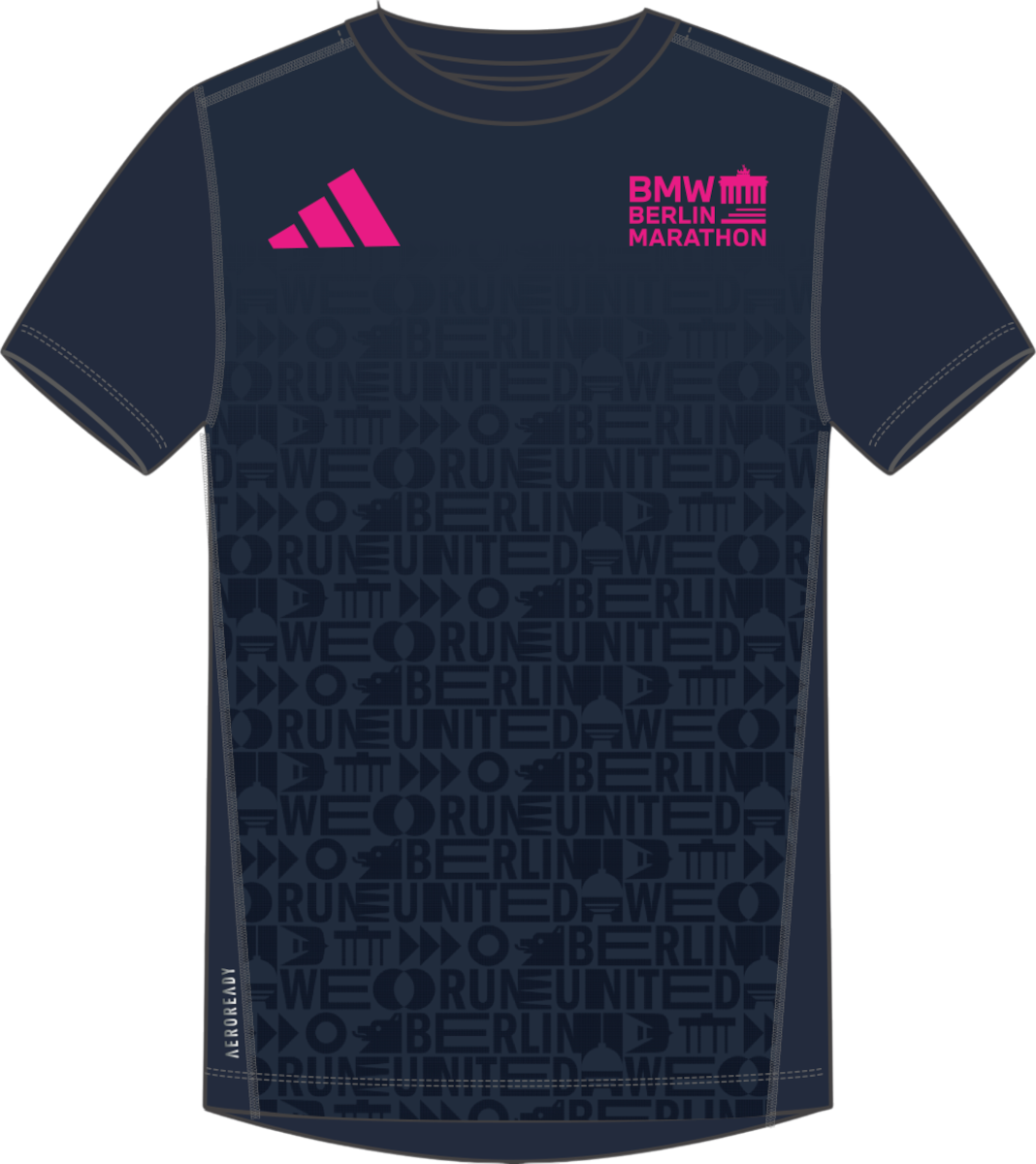 Тениска adidas Originals Adidas BMW Berlin Marathon 2025 Running T-Shirt Тъмно синьо | jz6502, 0