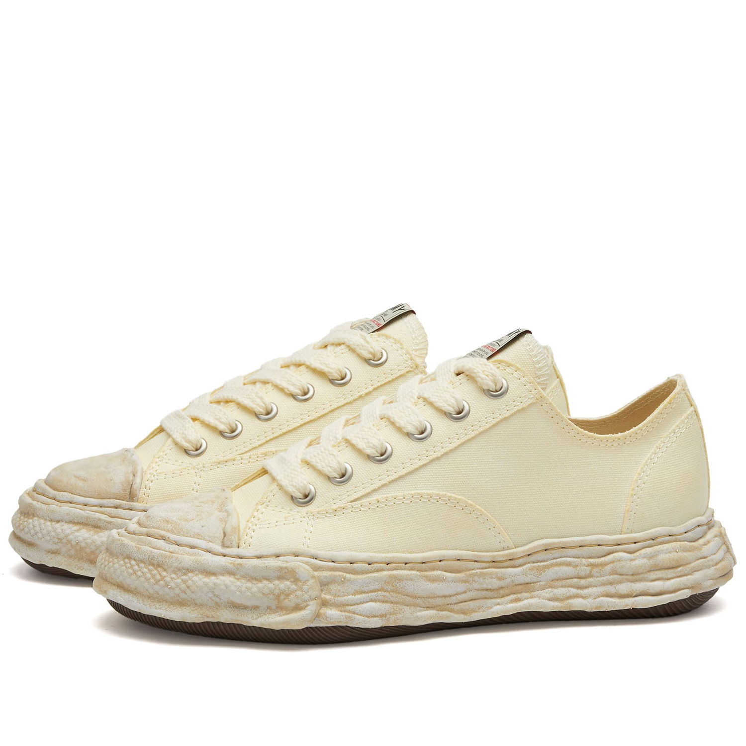 Кецове и обувки Maison MIHARA YASUHIRO Peterson Original Sole Low Dyed Canva Бежово | A12FW706-WH, 0