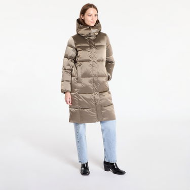 Пухо яке CALVIN KLEIN Shiny Satin Puffer Coat Brindle Бежово | J20J224617 PAV, 4