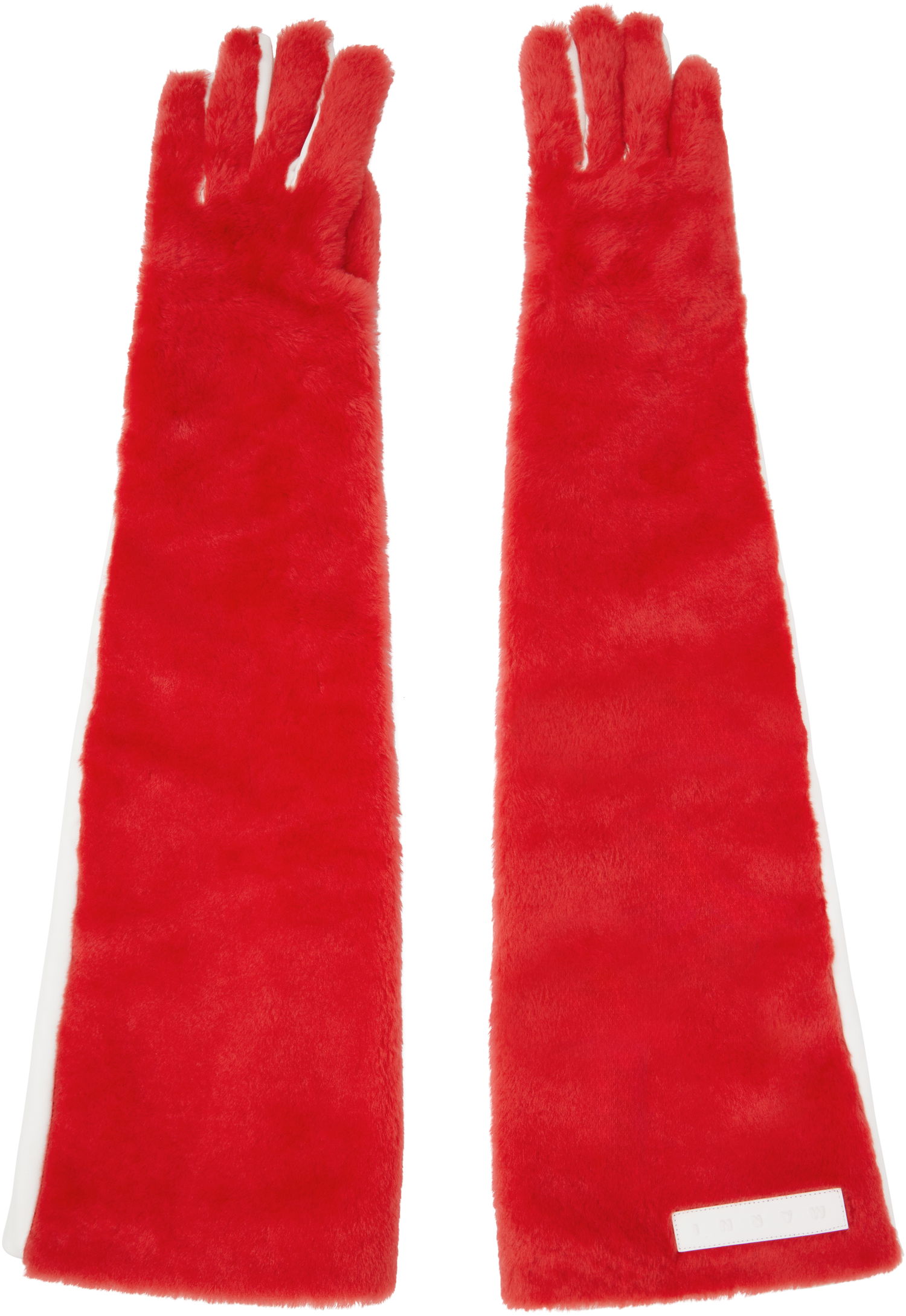 Ръкавици Marni Marni Long Faux-Fur Gloves Червено | GNMC0052X0 ULM121, 0