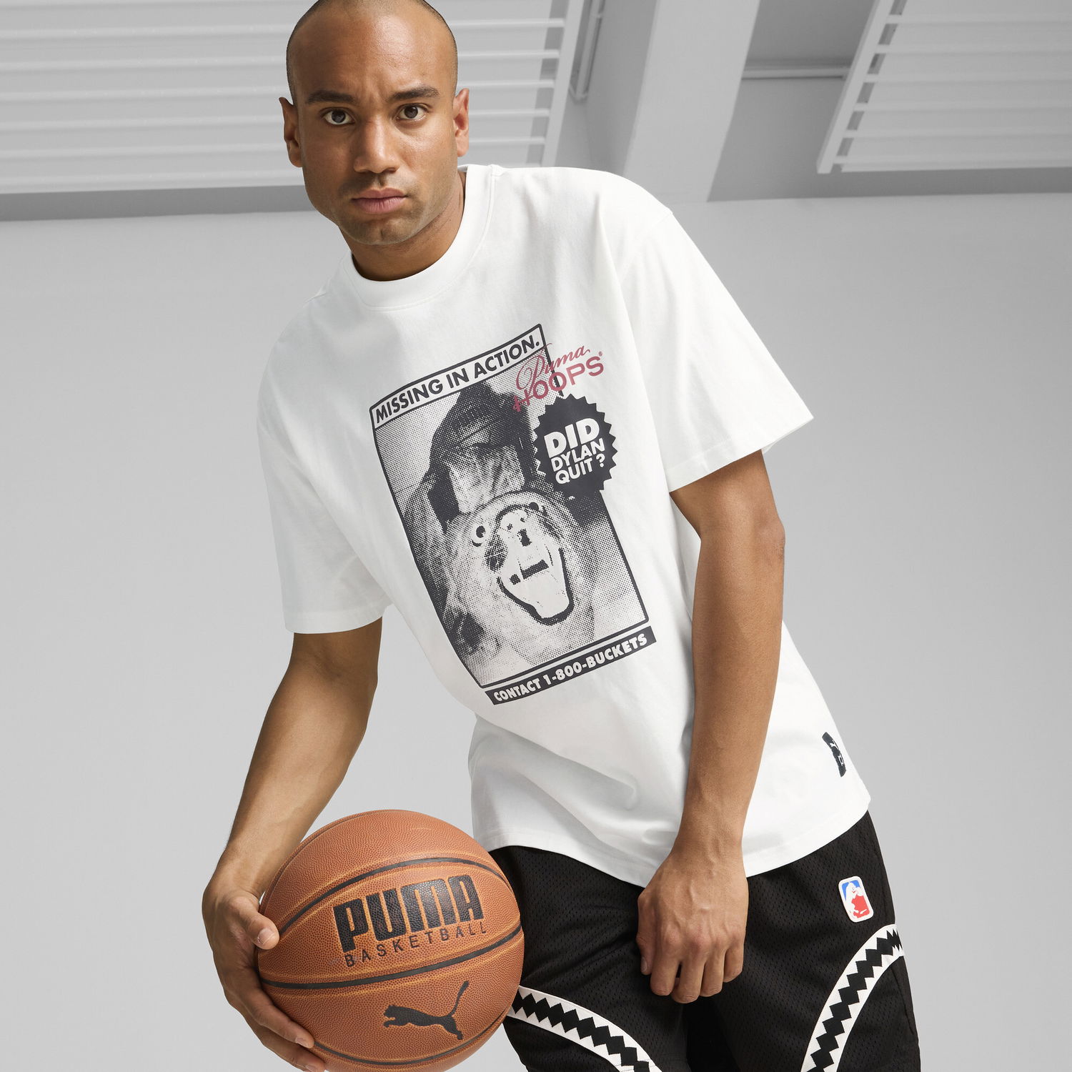Тениска Puma Dylan Got Game Basketball T-Shirt Бяло | 627639_01, 0