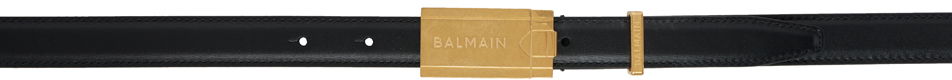 Колани Balmain Balmain Calfskin Plaque Belt Черно | DM0WJ041LSLX, 0