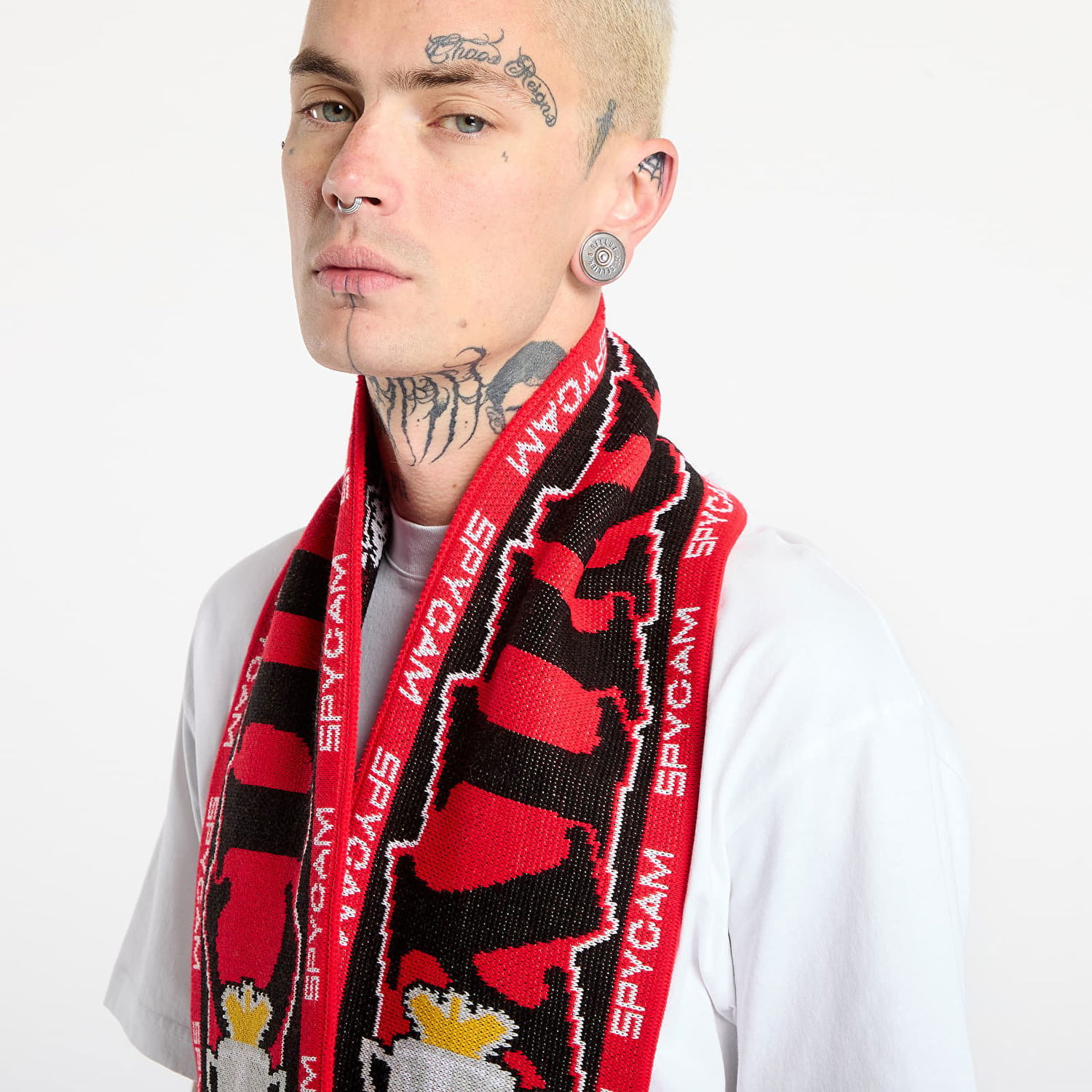 Шал Umbro Cult Unity SPYCAM Knitted Fringe Scarf Многоцветен | UBMW232YA11 BLK0042, 1