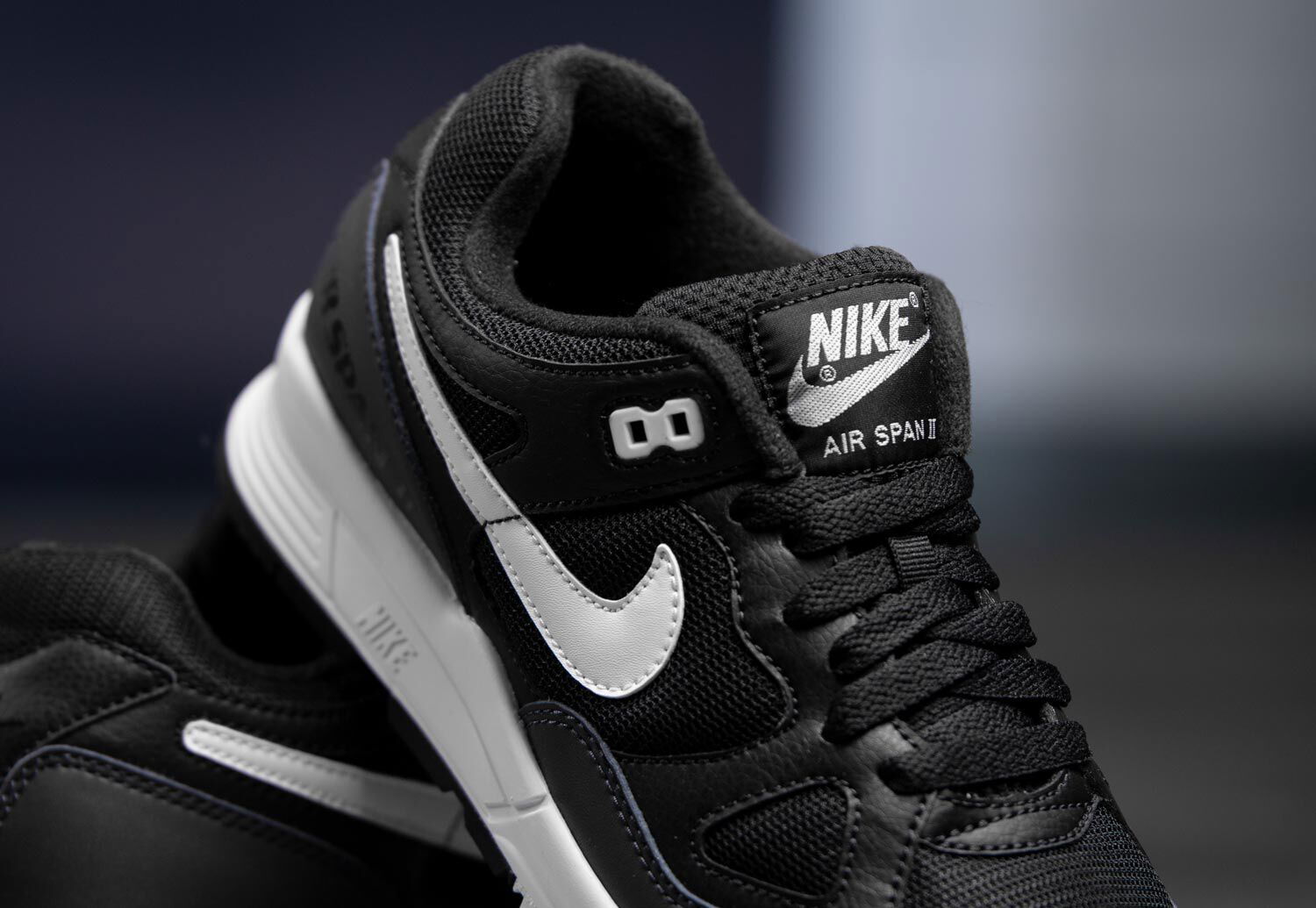 Кецове и обувки Nike Air Span II Черно | AH8047-008, 1