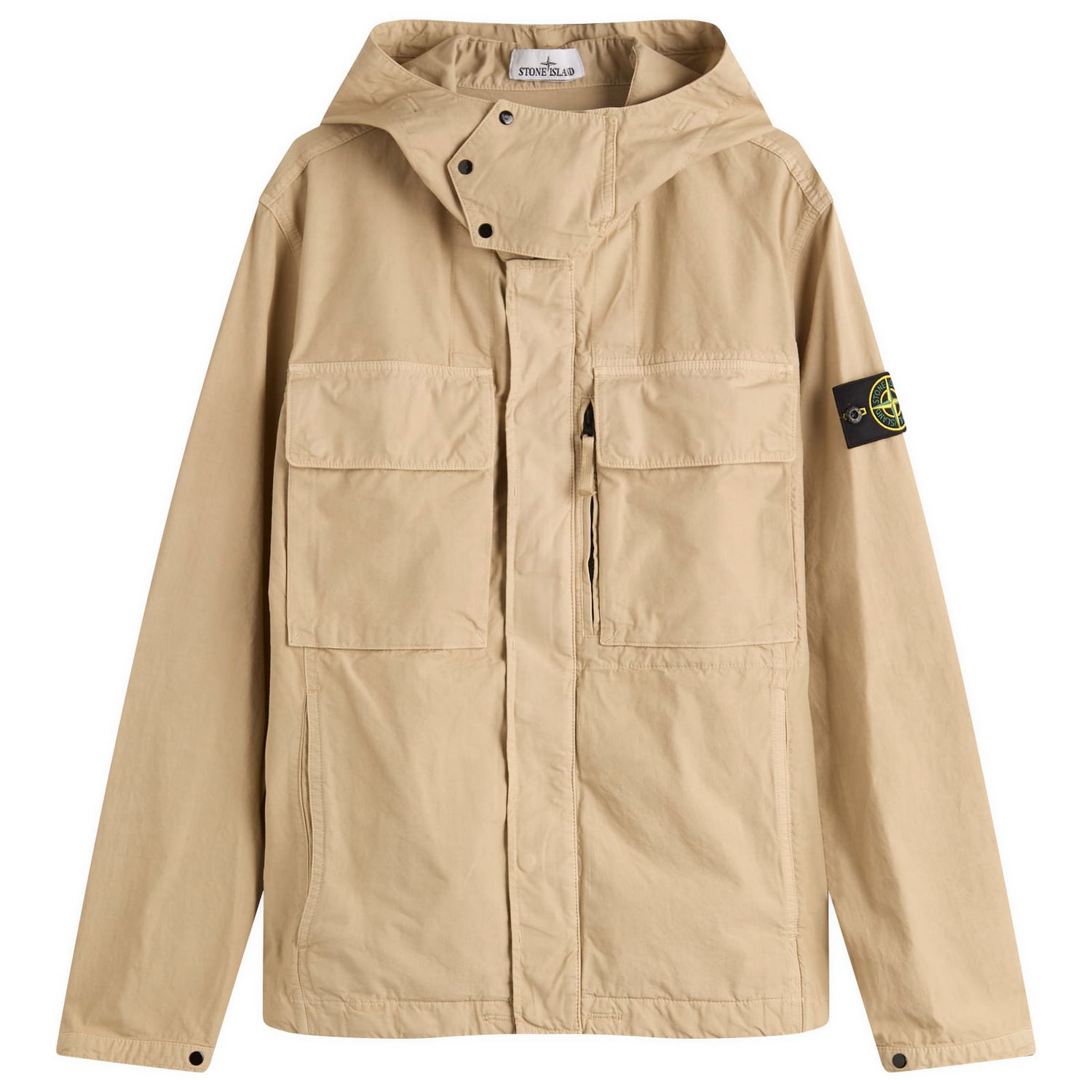 Яке Stone Island Stone Island Canvas Weave Hooded Jacket, Size Large Бежово | K2S15Q100012-V009A, 0