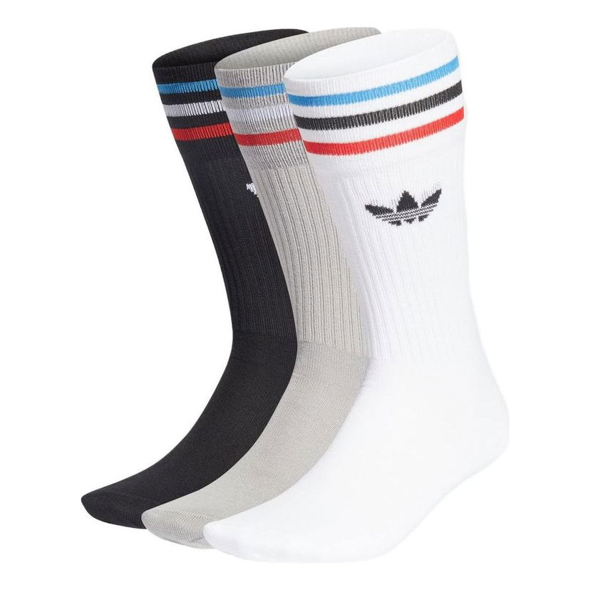 Чорапи adidas Originals Logo Stripe Socks Бяло | GN3076