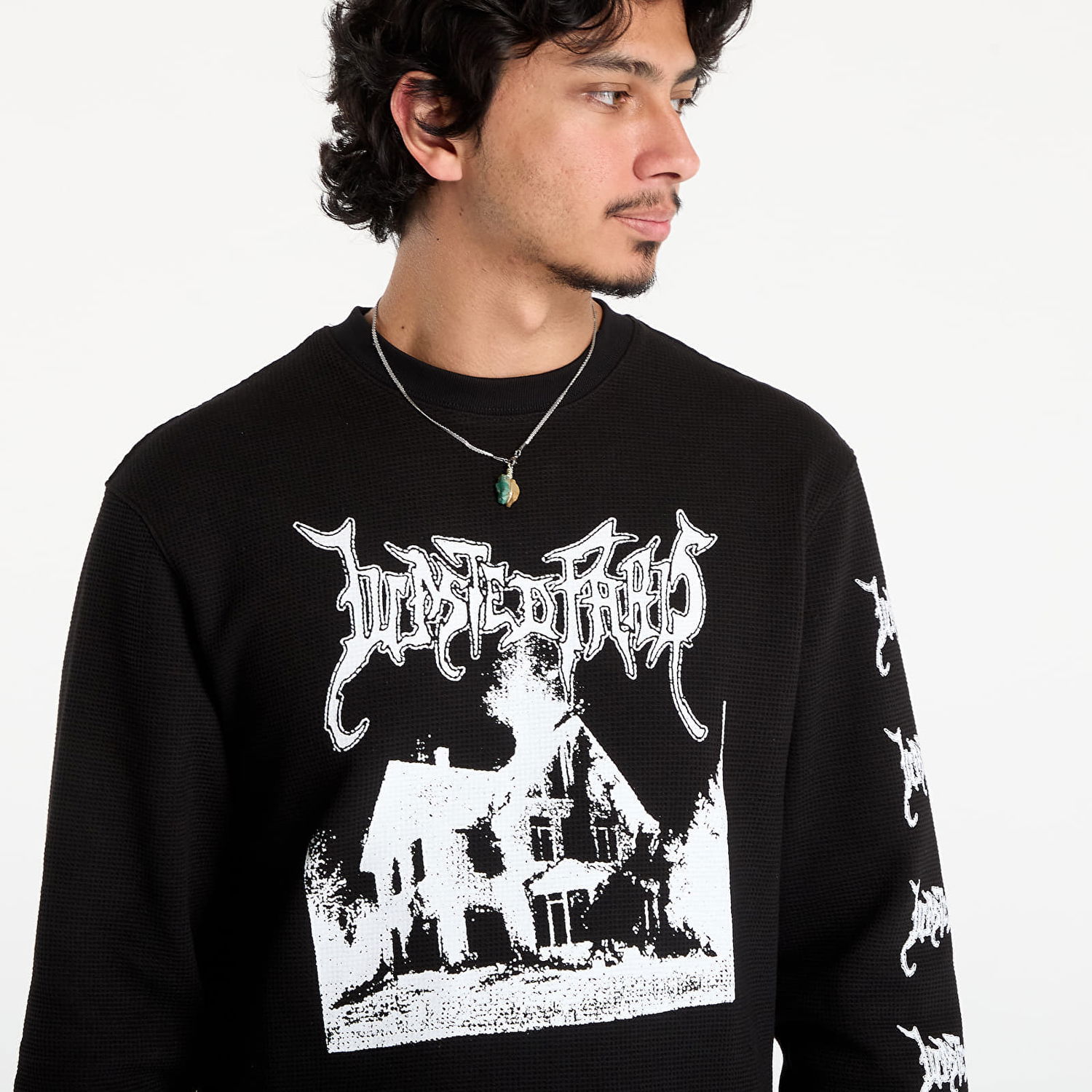 Суитчър Wasted Paris Wasted Paris Ignited Thermal Sweatshirt Черно | WP_000297, 1