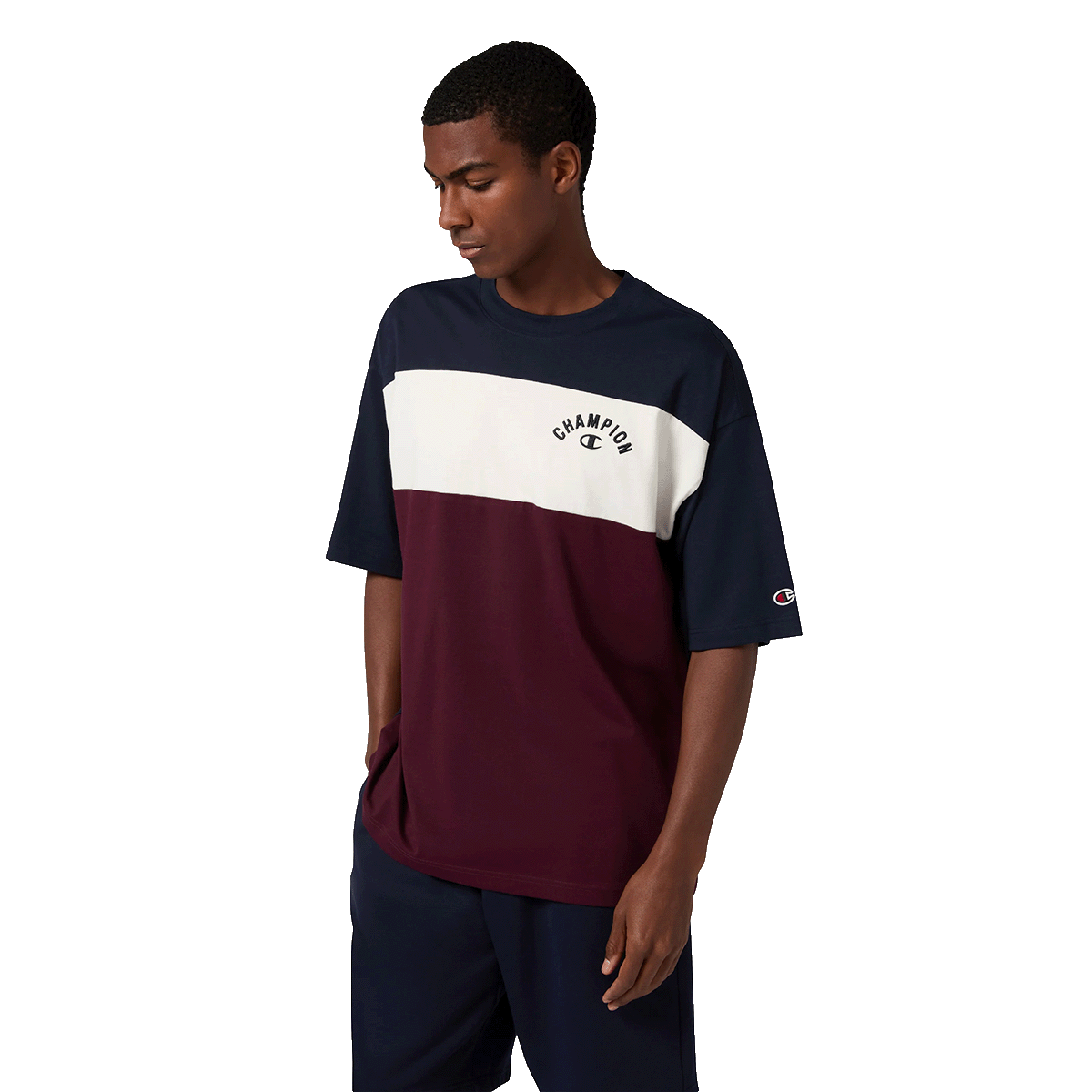Тениска Champion Color Block Relaxed Fit T-Shirt Многоцветен | 221743-BS501, 0