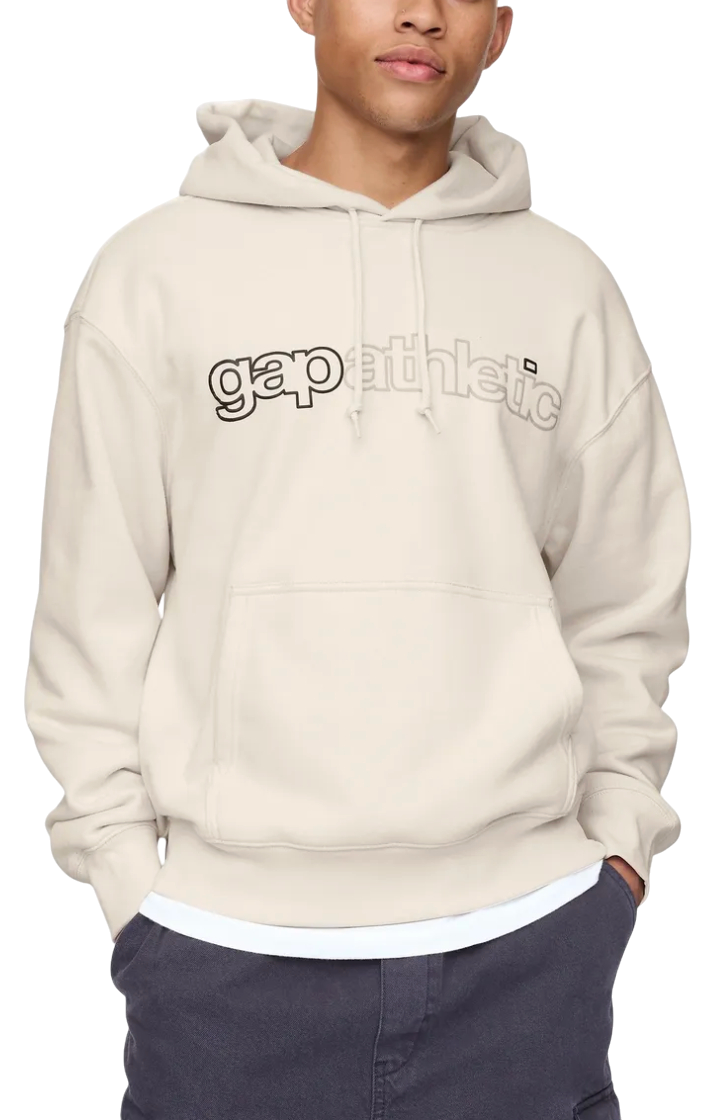 Суитчър GAP Logo Athletic Hoodie Бежово | 646080-01