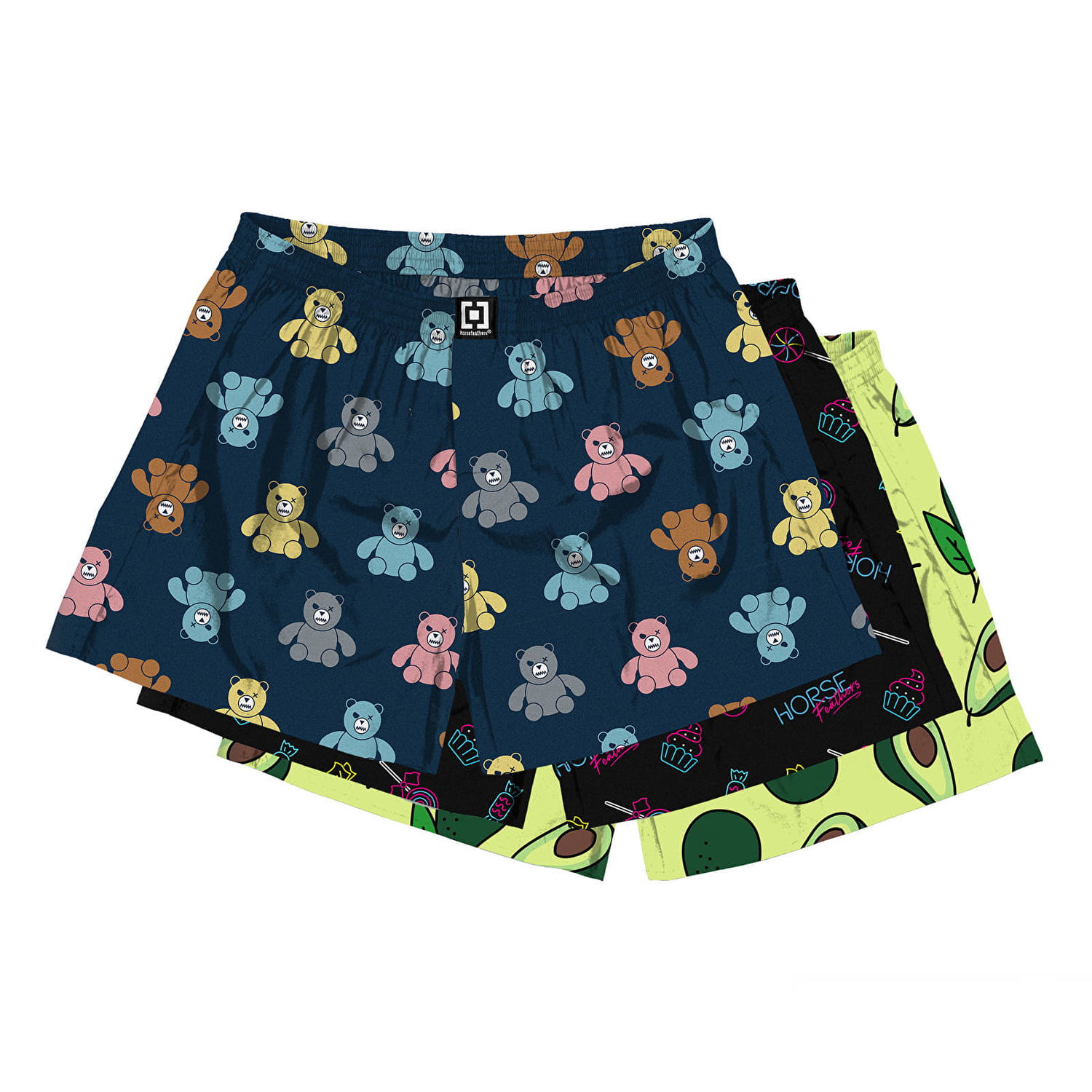Боксерки Horsefeathers Manny 3-Pack Boxer Shorts Bundle 5 Многоцветен | AM165D, 0