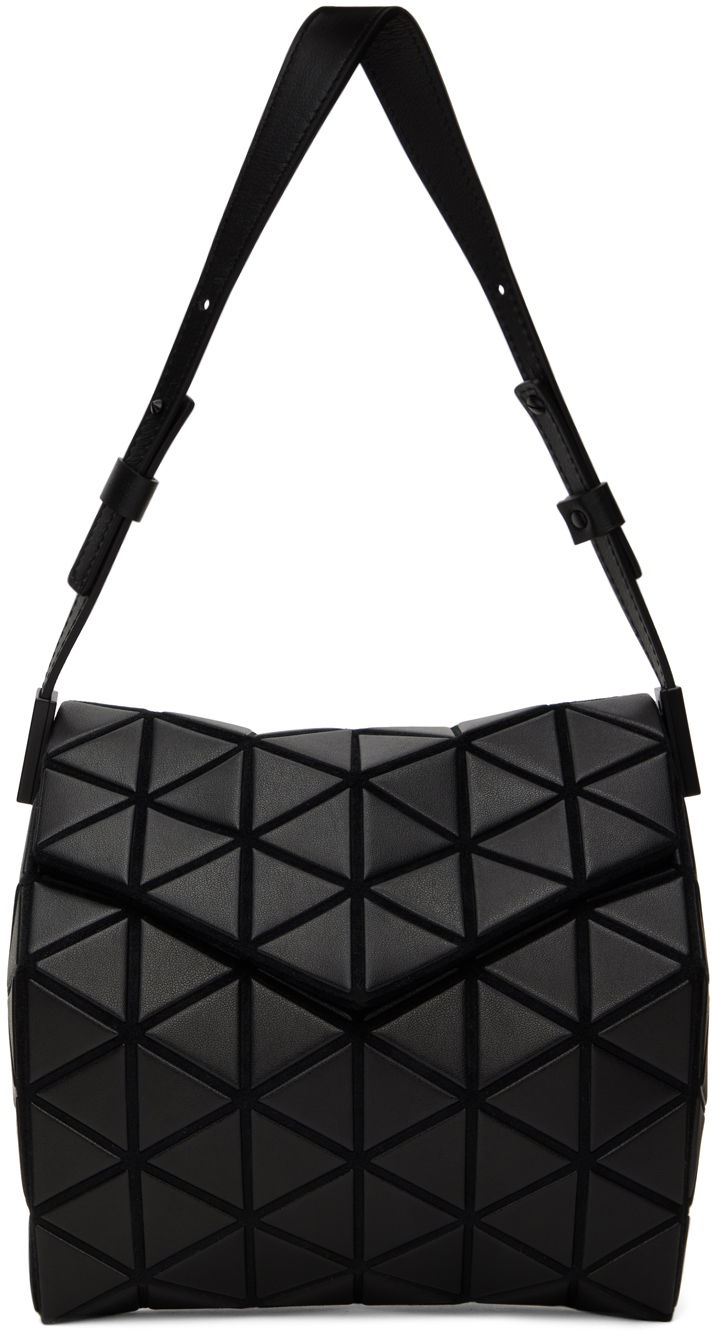 Дамска чанта BAO BAO ISSEY MIYAKE Geometric Patterned Leather Shoulder Bag Черно | BB46AG262