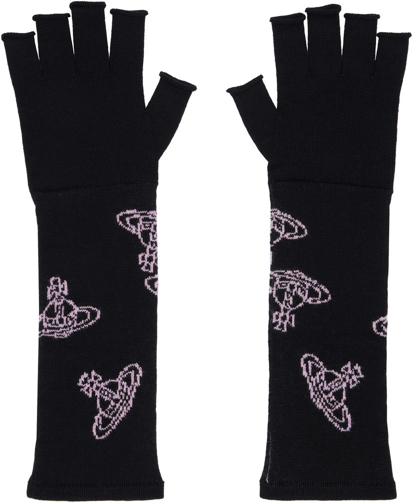 Ръкавици Vivienne Westwood Fingerless Long Gloves Черно | 8202002S-K004F-