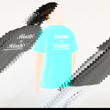 Тениска Sporty & Rich Health Is Wealth T-Shirt UNISEX Alpine/ White XS Зелено | TO043516300GR03, 4