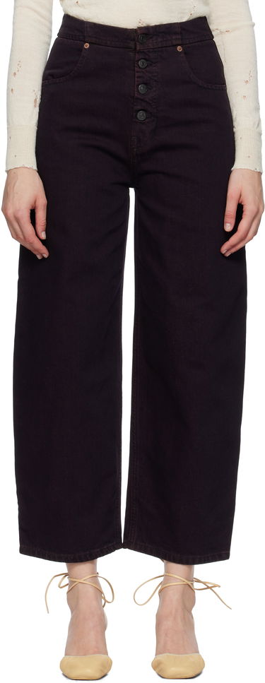 Дънки Maison Margiela MM6 Maison Margiela Barrel-Leg Jeans Бургунди | S52LA0268 M30032, 0