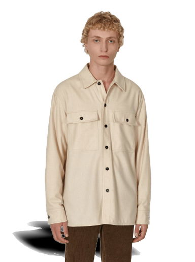 Риза Jil Sander Wool Overshirt Бежово | J47DL0001  275