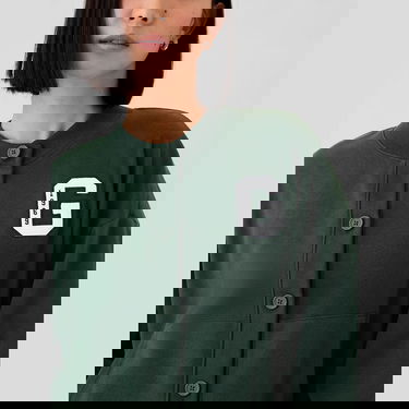 Суитчър GAP Sweatshirt Logo Crew Cardigan Essex Green S Зелено | 498972-02, 3