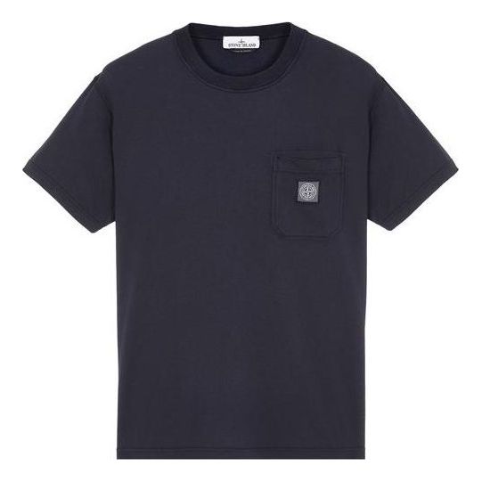 Тениска Stone Island Logo Patch Pocket T-Shirt Тъмно синьо | 101521957-A0020, 0