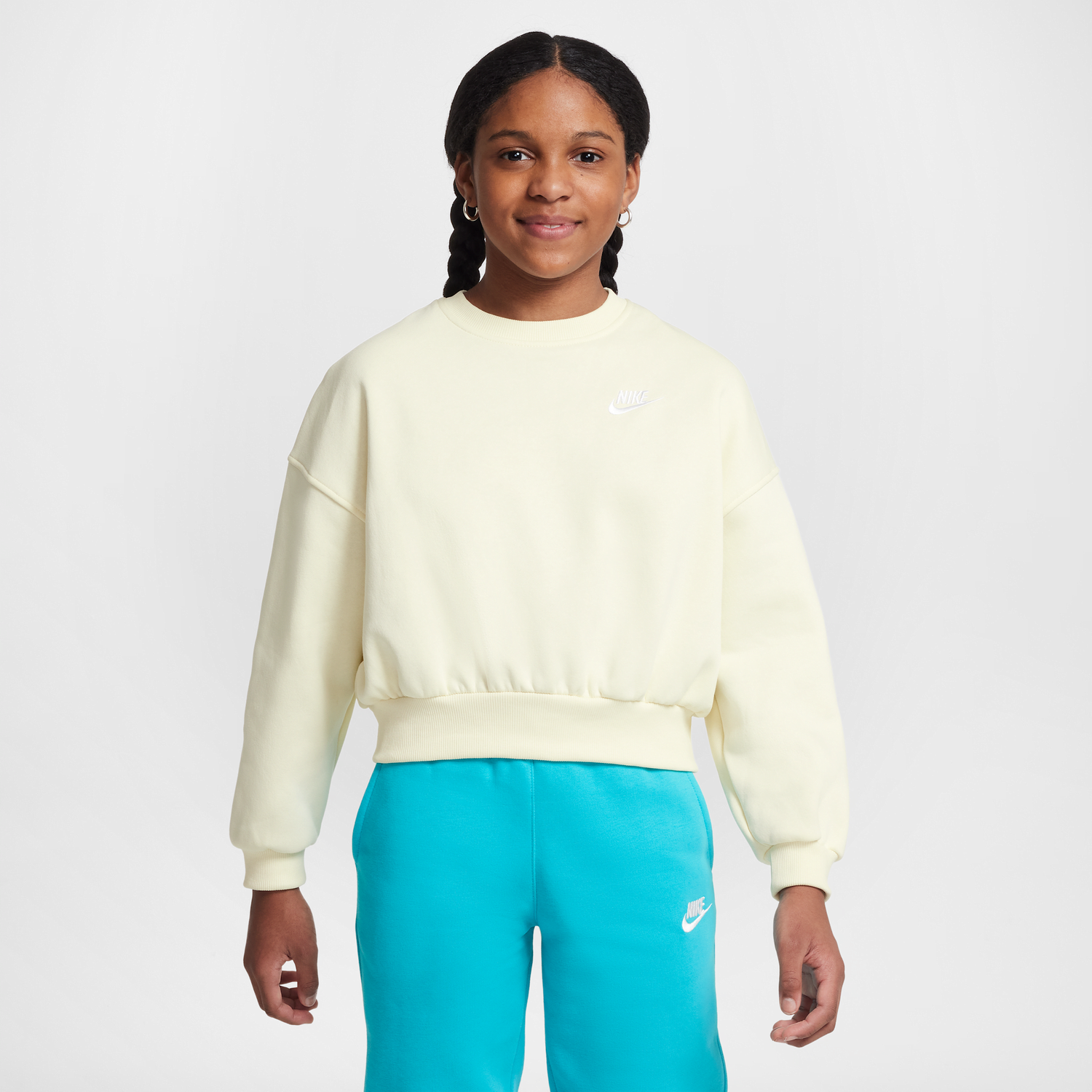 Суитчър Nike Nike Sportswear Club Fleece Crewneck Sweatshirt Жълто | FZ9244-113, 0