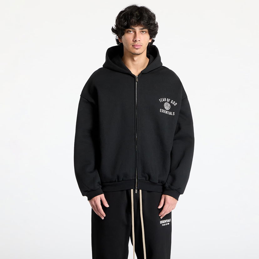 Суитчър Fear of God Heavy Fleece Fullzip Hoodie Черно | 192HO246240F-001