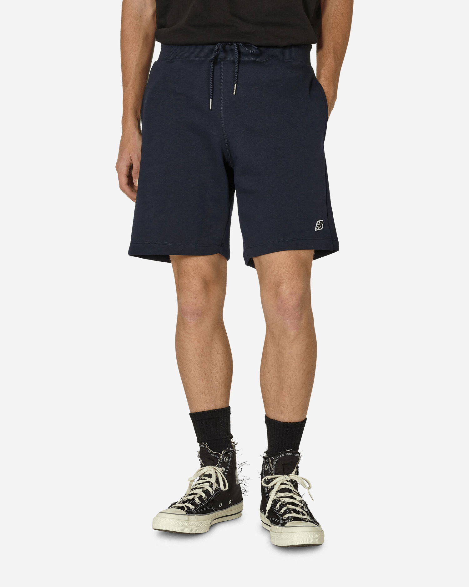 Къси панталони New Balance Small Logo Sweatshorts "Eclipse" Тъмно синьо | MS23600ECL, 0