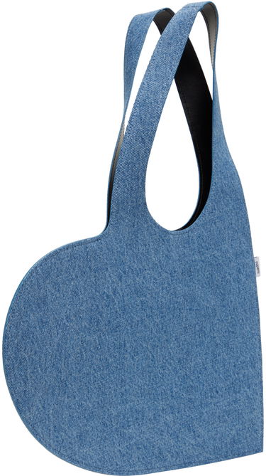 Голяма пазарска чанта Coperni Coperni Mini Heart Denim Tote Синьо | COPBA14BIS202, 1
