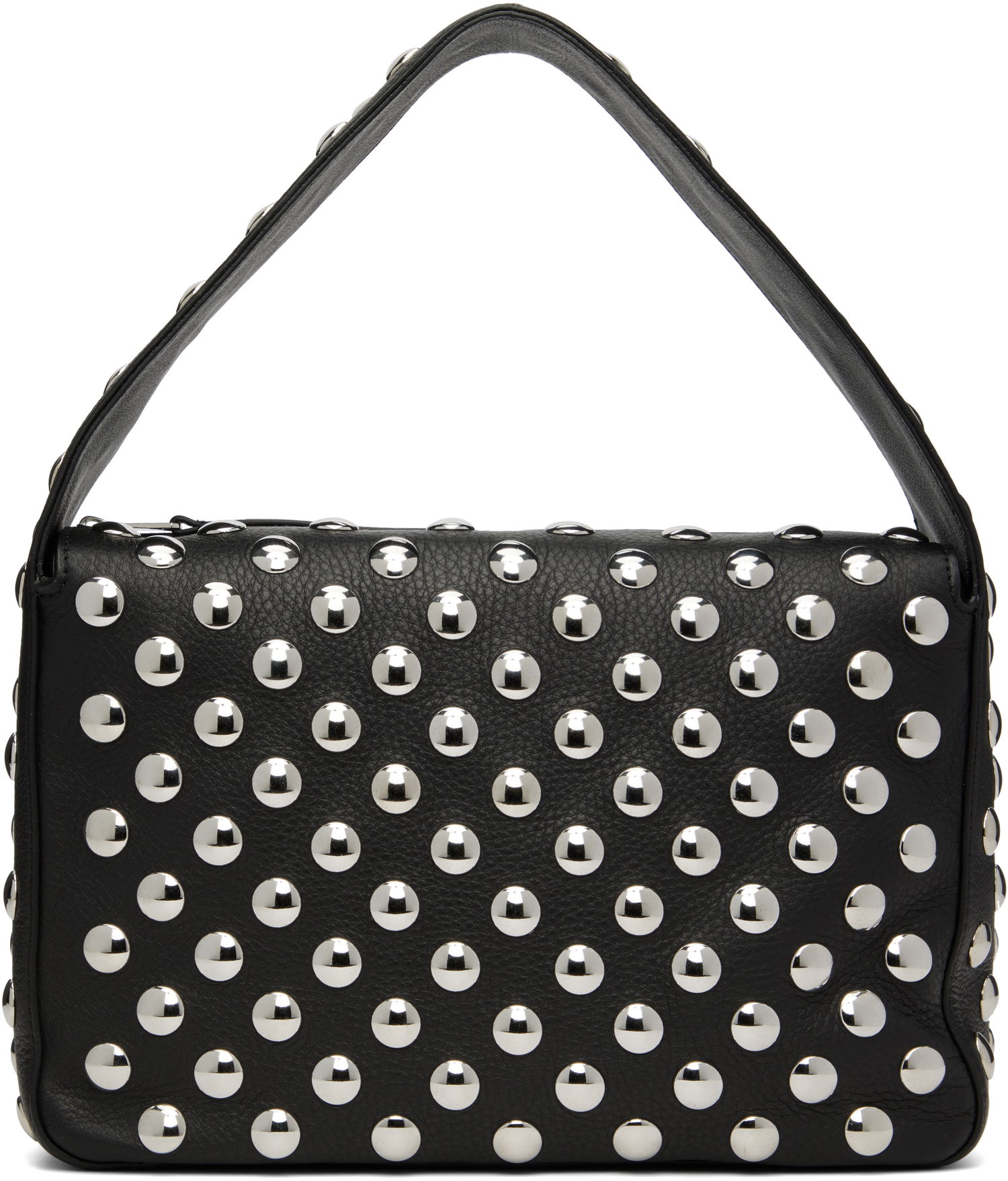 Чанта през рамо Khaite KHAITE Elena Studded Shoulder Bag Черно | H2025-895, 0