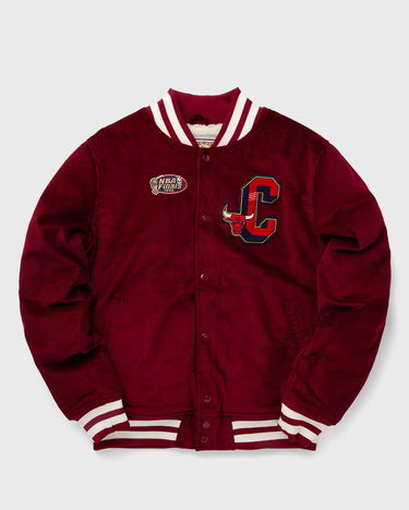 Яке бомбър Mitchell & Ness NBA COLLEGIATE VARSITY JACKET CHICAGO BULLS Бургунди | OJBF6109-CBUYYPPPDKRD, 0