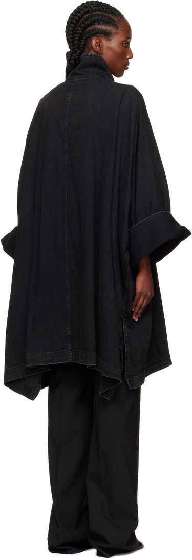 Палта Yohji Yamamoto YOHJI YAMAMOTO High Neck Denim Coat Черно | FM-C51-007, 2