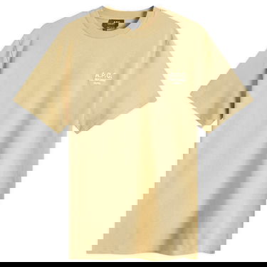 Тениска A.P.C. Rue Madame Logo T-Shirt Dark Beige Бежово | COHBU-M26388-TBL, 0