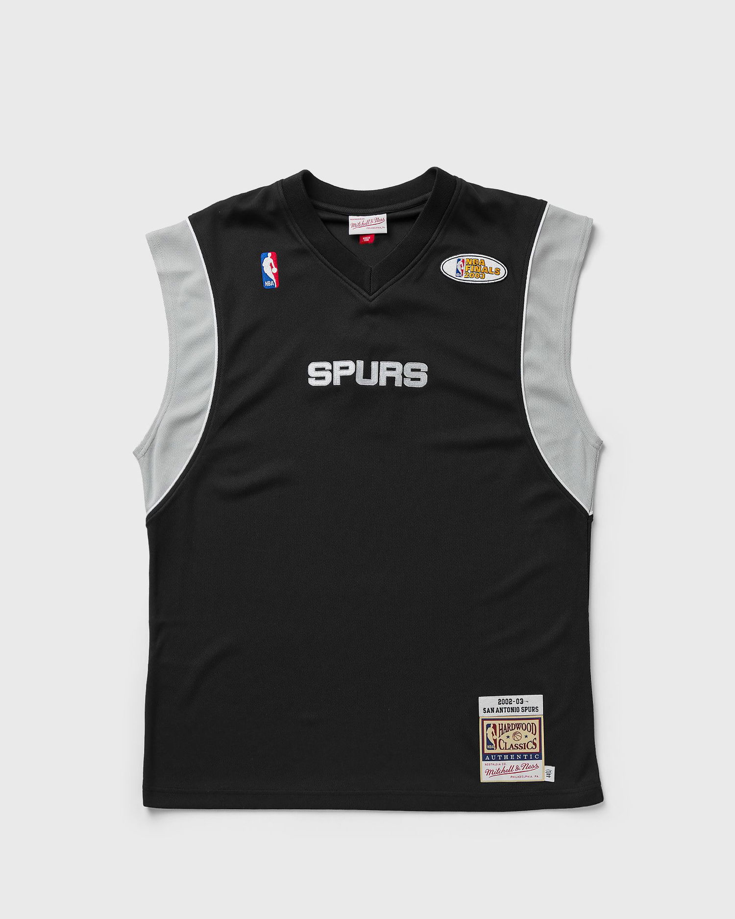 Фланелка Mitchell & Ness NBA Authentic Shooting Shirt San Antonio Spurs 2002-03 Черно | ASSH4938-SAS02PPPBLCK, 0