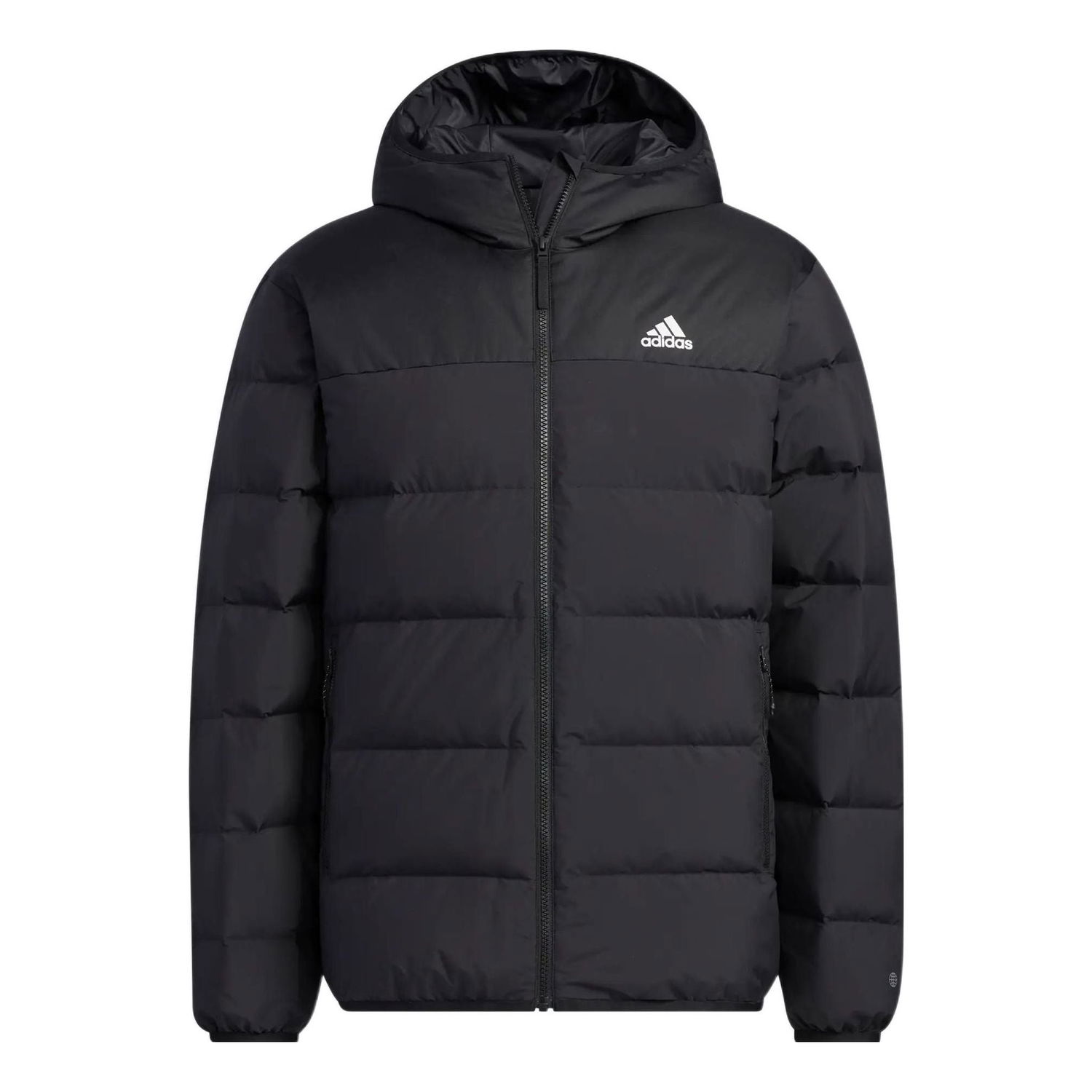 Пухо яке adidas Originals Hooded Puffer Jacket Черно | HZ2597, 0