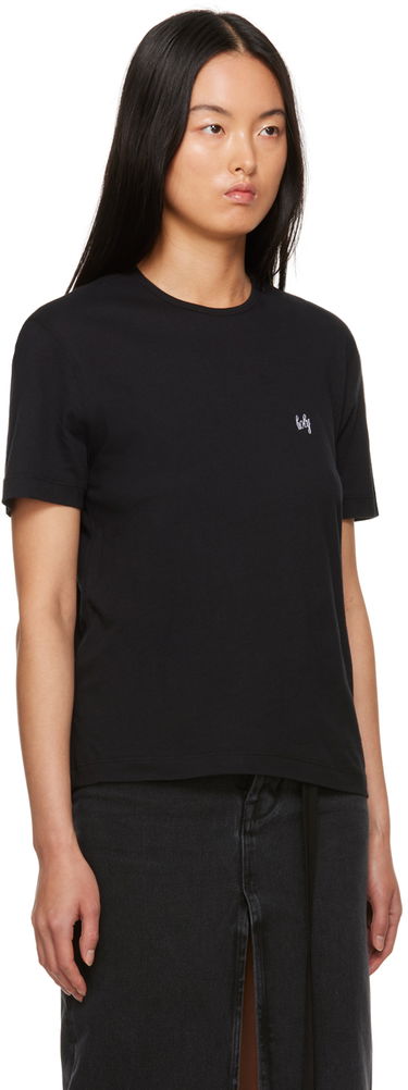 Тениска Ann Demeulemeester Dagmar Logo T-Shirt Черно | 2302-W-JTS02-23-FA206-099, 1