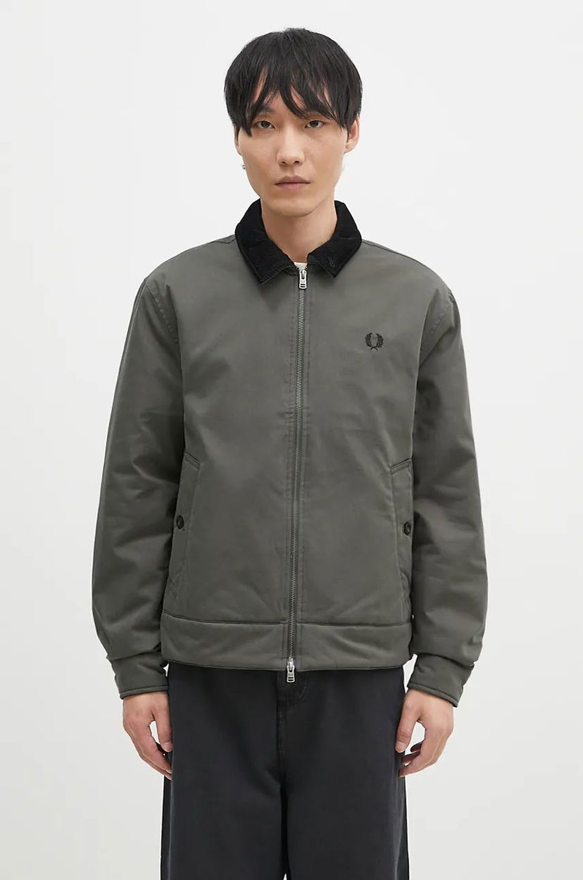 Яке бомбър Fred Perry Caban Jacket Зелено | J8535.638