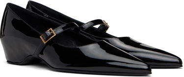 Облекло Khaite KHAITE Sybil Mary Jane Ballerina Flats Черно | F4052-909, 3