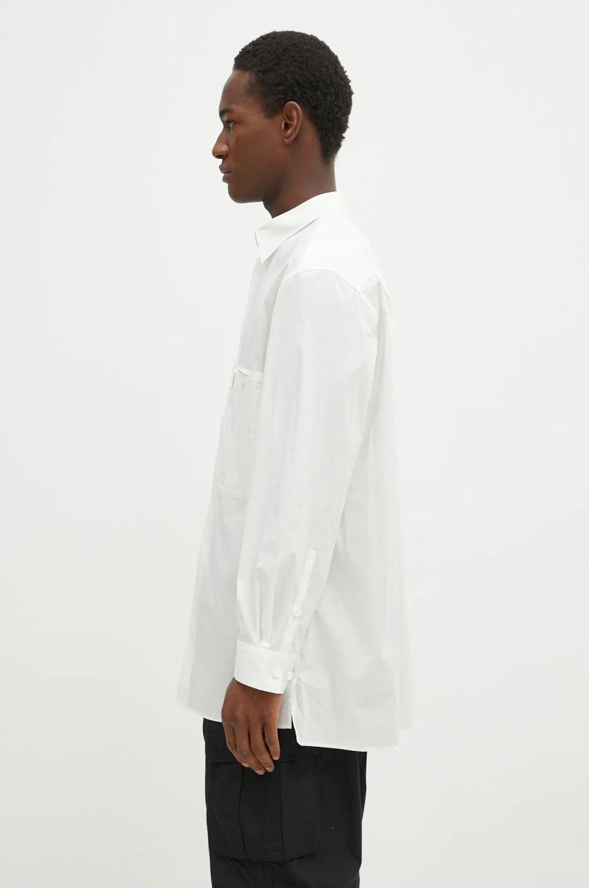 Риза Y-3 Y-3 Pleated Pocket Relaxed Fit Shirt Бяло | JL6665, 1