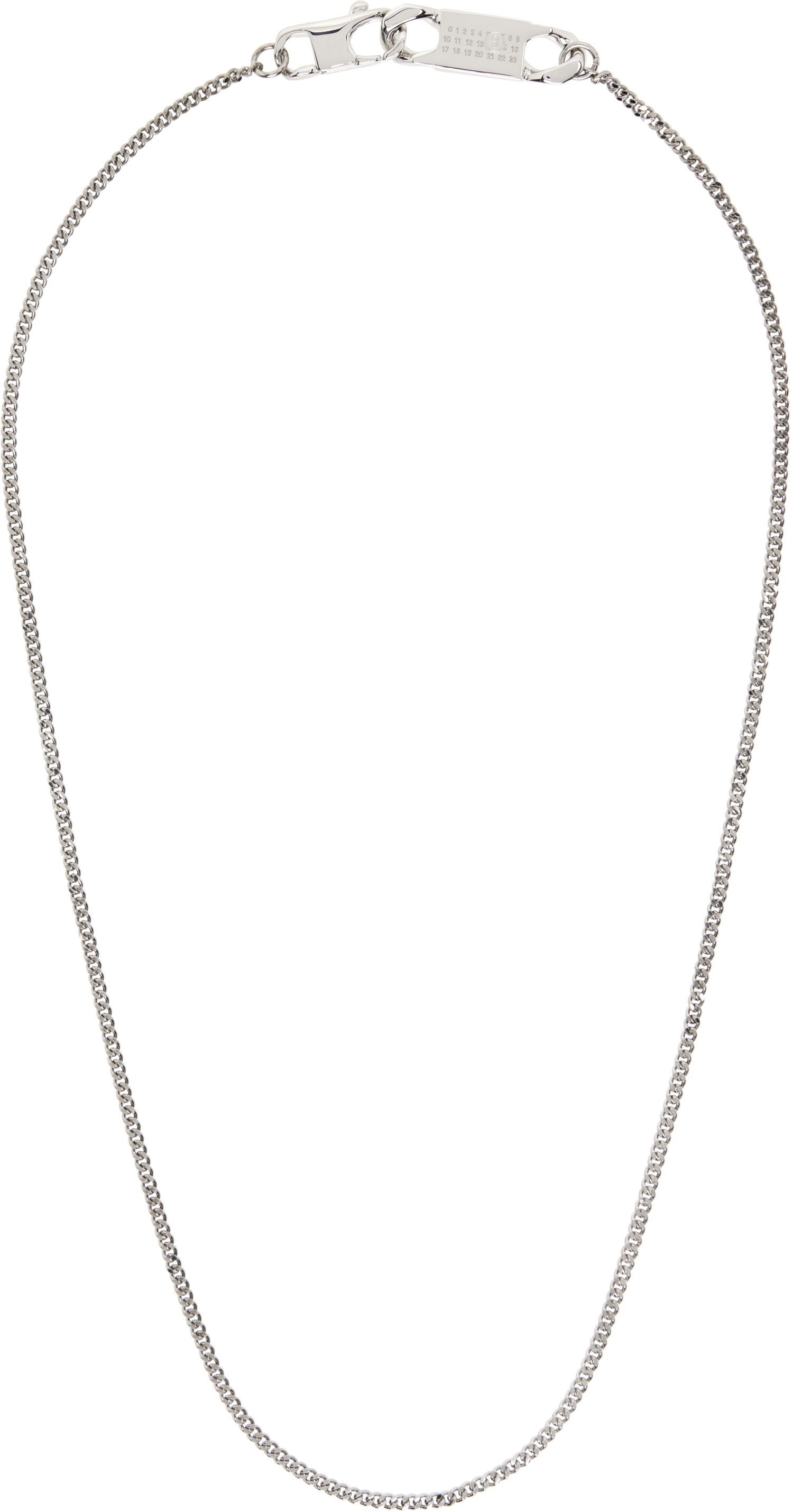 Колие Maison Margiela MM6 Maison Margiela Silver Mixed Chain Necklace Металик | SM6UU0081 P8371, 0