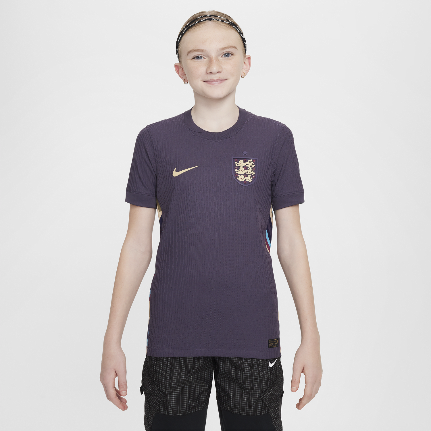 Фланелка Nike Dri-FIT ADV Authentic England 2024/25 Older Kids' Match/Away Football Shirt Лилаво | FJ1524-573, 1