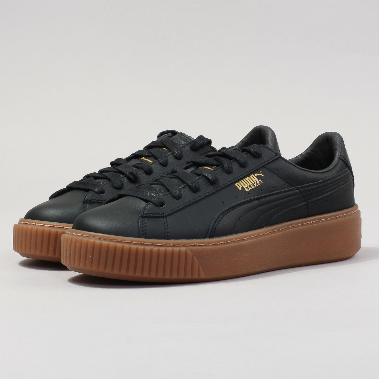 Кецове и обувки Puma Basket Platform Core black / black Черно | 364040 02, 0